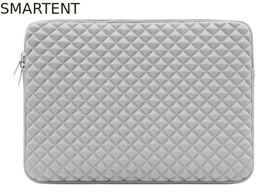 Besorgen 7mm Schaumpolster Laptop-Hülsen Taschen Graue Kompressionsfilm-Design mit Reißverschluss Online-Herstellung