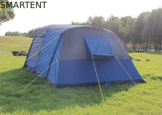 Wasserdichte PU-Beschichtete 190T Polyester aufblasbare Campingzelte hohe Kapazität 400*300*210CM fournisseur