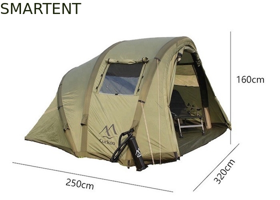 2 Personen Fischerei Schutz Wasserdicht 210D Oxford aufblasbare Campingzelte 320*250*160CM fournisseur
