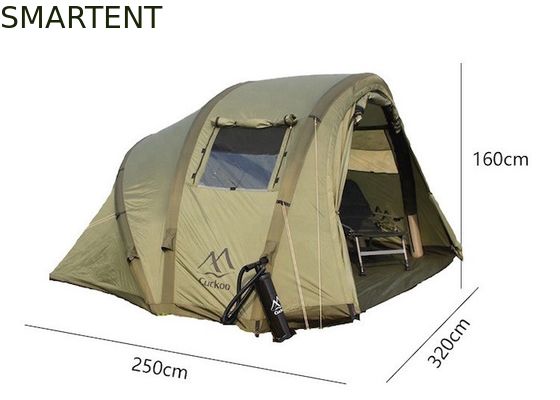 kaufen 2 Personen Fischerei Schutz Wasserdicht 210D Oxford aufblasbare Campingzelte 320*250*160CM Online-Herstellung