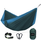 Blau 70D Nylon Taffete 300x180CM Tragbare Camping-Hängematte im Freien Leichtgewicht Tränenbeständig fournisseur