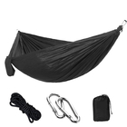 Outdoor Essential Schwarze Farbe 210T Nylon Ripstop Tragbare Camping-Hängematte 270*140CM fournisseur
