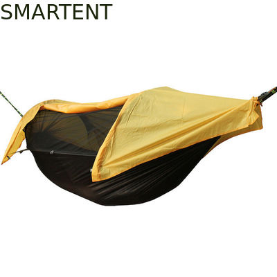 Besorgen 270*140cm Außen Gelb Wasserdicht 210T Polyester Tragbares Campingzelt 70D Ripstop Nylon Moskitonet Hängematte 2 in 1 Online-Herstellung