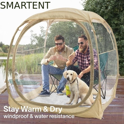 160*160*160cm Transparentes Campingzelt mit starkem Stahlrahmen fournisseur