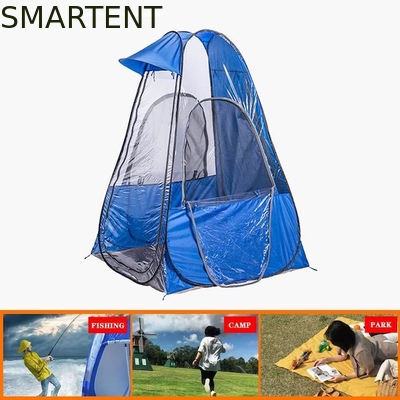 120*120*170CM Leichtgewicht Portable Blau Durchsichtig Wasserdicht Polyester Pop Up Sportzelte fournisseur