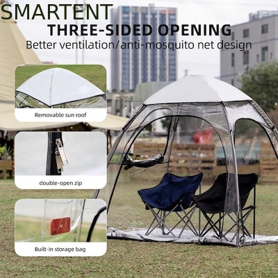 Außen 62.99*51.18*70.86 Zoll wasserdicht Transparentes PVC UV-Schutz Schnell einrichten Sportzelte fournisseur