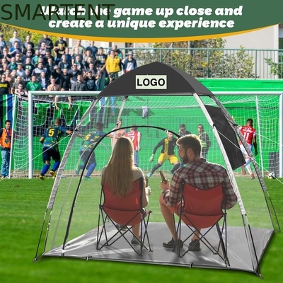 5.25*4.27*5.9FT Außenwasserdicht Polyester Schwarz Transparent PVC Pop Up Sportzelte mit Gitterfenstern Einfach einzurichten fournisseur
