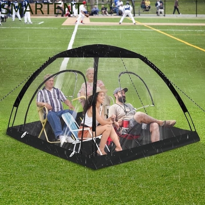 71*71*65'Inch 4-Person TPU Transparent Glasfaserrahmen Schnell einrichten Wasserdicht UV-Schutz Pop Up Sportzelt fournisseur