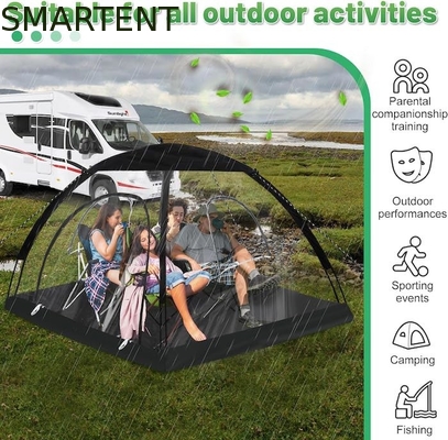 71*71*65'Inch 4-Person TPU Transparent Glasfaserrahmen Schnell einrichten Wasserdicht UV-Schutz Pop Up Sportzelt fournisseur