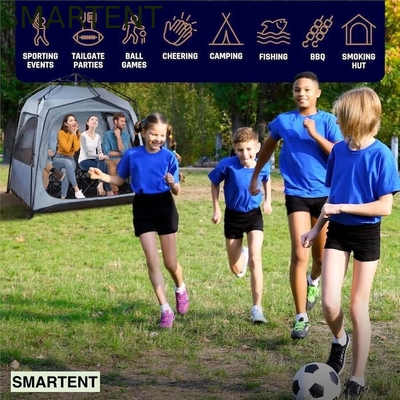157*130*188CM 4-Personen Automatisches Glasfaserrahmen Grauer Polyester Pop Up Sportzelt Wasserdicht Einfach einzurichten fournisseur