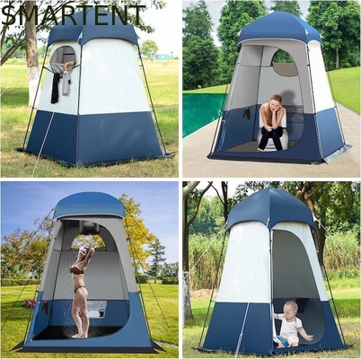 160*160*240CM Blau wasserdicht 210T Polyester Pop-Up-Privatsphäre Zelte mit UV-Schutz für Camping und Outdoor-Events fournisseur