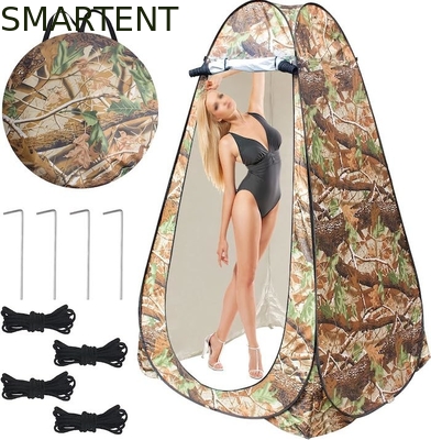 47.2*47.2*74.8inches Custom-Camufflage 190T Polyester Pop-Up-Privatsphäre Zelte mit UV-Schutz Wasserdichtes Design fournisseur