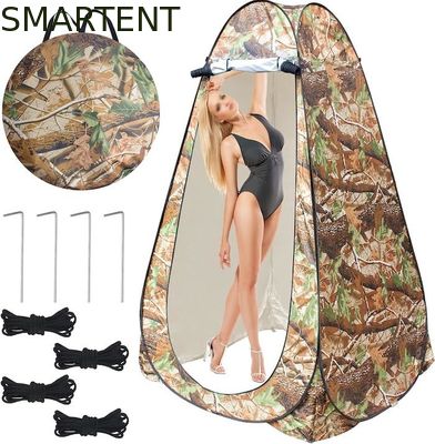 Besorgen 47.2*47.2*74.8inches Custom-Camufflage 190T Polyester Pop-Up-Privatsphäre Zelte mit UV-Schutz Wasserdichtes Design Online-Herstellung