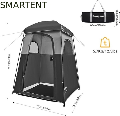 167*167*218CM Schwarz Polyester Portable UV geschützte Pop-Up-Privatsphäre Zelte mit sofortiger Einrichtung für Outdoor-Events fournisseur