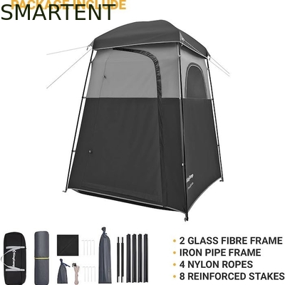 167*167*218CM Schwarz Polyester Portable UV geschützte Pop-Up-Privatsphäre Zelte mit sofortiger Einrichtung für Outdoor-Events fournisseur