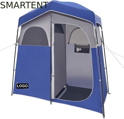 Besorgen 2.11*1.07*2.13M Blau wasserdicht Polyester Instant Pop Up Privatsphäre Zelte mit vollständiger Abdeckung Reißverschluss Tür und Fenster Online-Herstellung