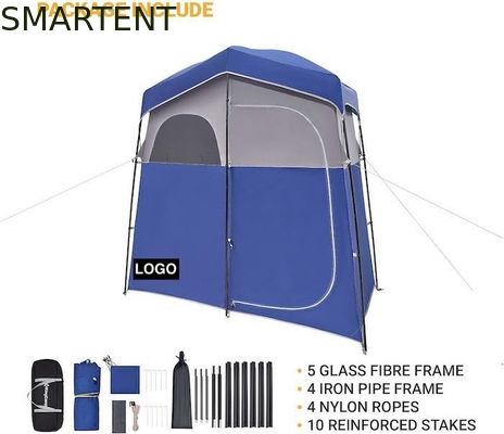 2.11*1.07*2.13M Blau wasserdicht Polyester Instant Pop Up Privatsphäre Zelte mit vollständiger Abdeckung Reißverschluss Tür und Fenster fournisseur