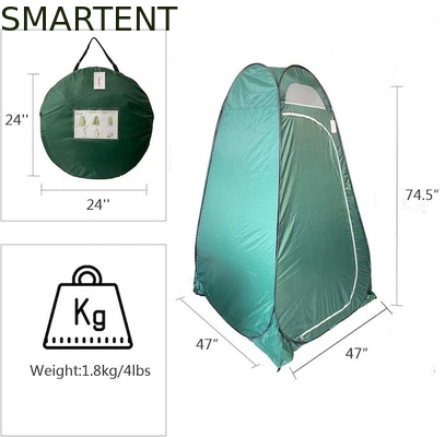 74.5*47*47 Zoll grünes Polyester Instant Pop Up Privacy Tent mit voller Abdeckung für Camping Beach und Outdoor Events fournisseur