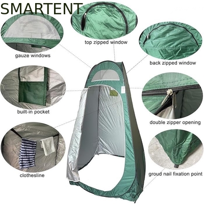 74.5*47*47 Zoll grünes Polyester Instant Pop Up Privacy Tent mit voller Abdeckung für Camping Beach und Outdoor Events fournisseur