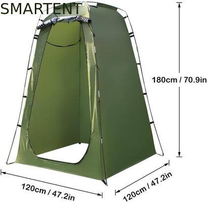 120*120*180cm Grüne Farbe Silber beschichtet Polyester Pop Up Privatsphäre Zelt Wasserdicht Für Camping Beach Outdoor Events fournisseur