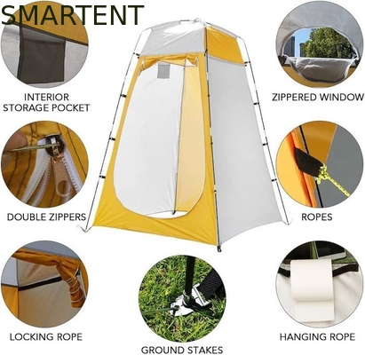 120*120*180cm Grüne Farbe Silber beschichtet Polyester Pop Up Privatsphäre Zelt Wasserdicht Für Camping Beach Outdoor Events fournisseur