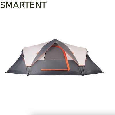 Besorgen 410*210*140CM Grauer Polyester 6-Saison Pop-Up Campingzelt mit wasserdichtem Boden / Gitterfenster Online-Herstellung
