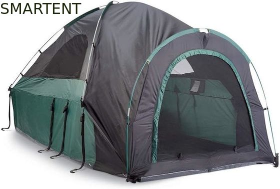 Besorgen 2 Personen Outdoor-Schneller Aufbau Doppelfarbiger wasserdichter Polyester Pickup Truck Campingzelt mit Glasfaserstäben Online-Herstellung