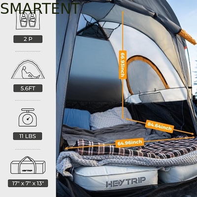 2.03*1.55*1.71M 2-Personen wasserdicht PU2000MM Grün 210D Polyester Pickup Camping Tent mit schneller 10-minütiger Einrichtung fournisseur