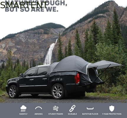 72'Inch Grauer Pickup Campingzelt 4-Saison 2-Person Glasfaser-Pfahl wasserdicht beschichtetem Polyester mit Netzfenster fournisseur