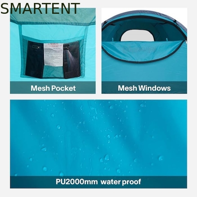 2.44*1.52*1.07M 4-Saisons Automatisches Grünes Wasserdichtes PU2000MM Beschichtetes Polyester 2-Personen-Pop-Up-Pickup-Campingzelt fournisseur