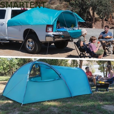 2.44*1.52*1.07M 4-Saisons Automatisches Grünes Wasserdichtes PU2000MM Beschichtetes Polyester 2-Personen-Pop-Up-Pickup-Campingzelt fournisseur