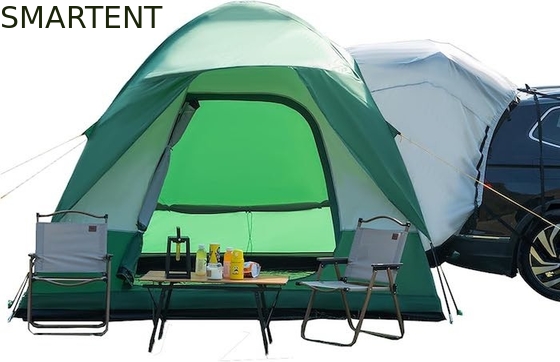Außen 3*3*2.3M 4-6 Personen Grün Wasserdicht PU3000MM Beschichtet Polyester Glasfaser Stange Portable SUV Pickup Camping Tent fournisseur