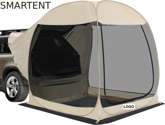 2.13*2.13*2.18M Beige Farbe UV-Schutz Wasserdicht Beschichtet Polyester Pop Up Sport Utility Fahrzeug Camping Zelt fournisseur