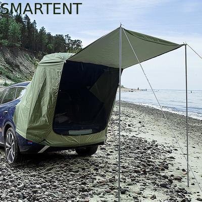 200*120*240CM Militärgrün Wasserdicht Silber beschichtet Polyester 210D SUV Camping Tent Einfache Einrichtung 2 Personen UV-Schutz fournisseur