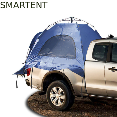 (165+50) * 165*176CM 1-Person Blaue Farbe Wasserdicht Silber beschichtet Polyester 210D Automatisches Pop UP Truck Tail Zelt fournisseur