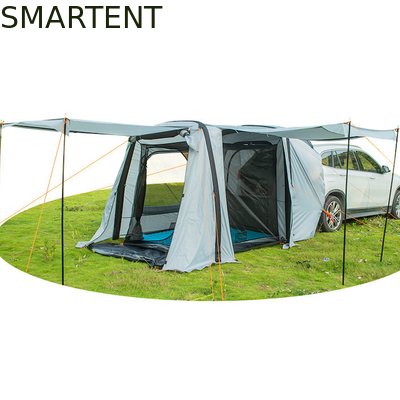 149.6*70.8*70.8Inch Grau Wasserdicht PU2000MM Beschichtet Polyester 210D Geräumiges SUV Campingzelt mit UV-Schutz fournisseur