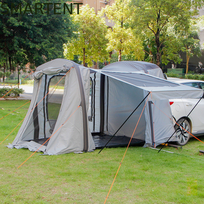 149.6*70.8*70.8Inch Grau Wasserdicht PU2000MM Beschichtet Polyester 210D Geräumiges SUV Campingzelt mit UV-Schutz fournisseur