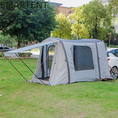 149.6*70.8*70.8Inch Grau Wasserdicht PU2000MM Beschichtet Polyester 210D Geräumiges SUV Campingzelt mit UV-Schutz fournisseur