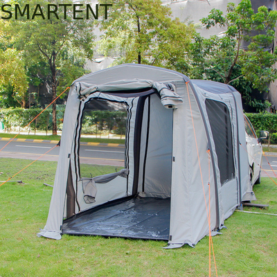 149.6*70.8*70.8Inch Grau Wasserdicht PU2000MM Beschichtet Polyester 210D Geräumiges SUV Campingzelt mit UV-Schutz fournisseur