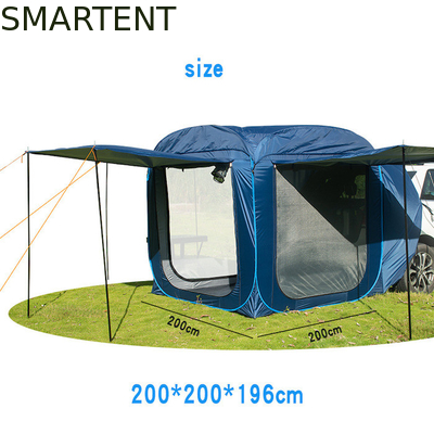 200*200*196CM Silber beschichtet 210T Pop UP SUV Zelt mit wasserdichtem Design und Mesh Fenster UV-Schutz fournisseur
