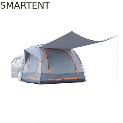 6 Personen grau beschichtetes Polyester 210D SUV Campingzelt mit Gitterfenstern und UV-Schutz fournisseur