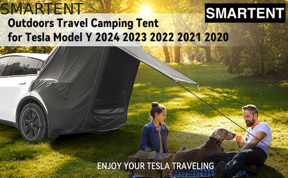Leichtgewicht 4 Saisons Tesla Camping Tent Schwarz Farbe Wasserdicht Silber beschichtet Polyester 210D Schnelle 10 Minuten Einrichtung fournisseur