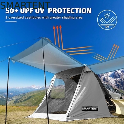 Outdoor Grau Farbe Portable Wasserdicht Beschichtet Polyester SUV Camping Zelt mit einfachen 10-Minuten-Setup für 2-4 Personen fournisseur