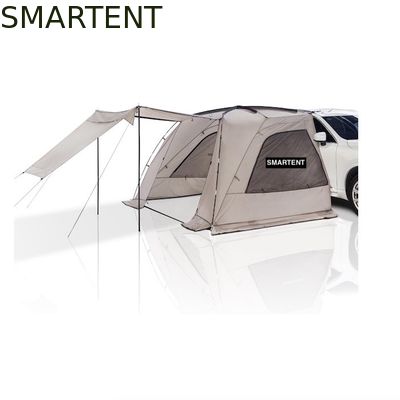 Besorgen 2.49*3.20*1.91M Tragbares Graues Auto Campingzelt Wasserdicht PU3000MM Beschichtetes Polyestergewebe Für Outdoor-Abenteuer Online-Herstellung