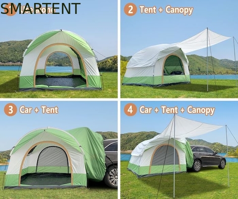 8.2*8.2*6.6Ft Doppelfarbige wasserdichte PU3000MM beschichtet Polyester 210T All-Season Fahrzeug Camping Zelt Einfache Einrichtung fournisseur