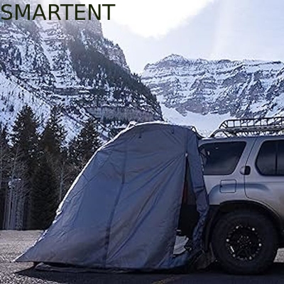 183*183*213CM Schwarz wasserdicht beschichtet Polyester Auto Camping Zelt Kompaktes Autoschutzkomplex Einfache Einrichtung für 2-4 Personen fournisseur