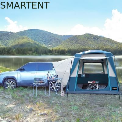 Besorgen 3.05*2.44*2.21M Anpassbar 4 Jahreszeiten Blaue Farbe Wasserdicht PU2000MM Beschichtet Polyester Mobilwagen Campingzelt Online-Herstellung