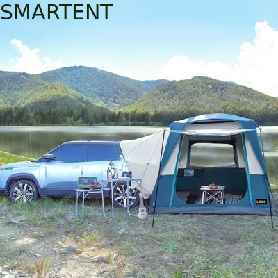 3.05*2.44*2.21M Anpassbar 4 Jahreszeiten Blaue Farbe Wasserdicht PU2000MM Beschichtet Polyester Mobilwagen Campingzelt fournisseur
