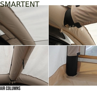 660*290*180CM Einfache Einrichtung Khaki 210D Ocford Aufblasbare Tesla Campingzelt 4 Saison Schutz mit Rainfly fournisseur