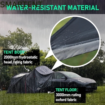 Leichtgewichtiges beschichtetes Polyester PoFiberglass Campingzelt für Tesla 3 Jahreszeiten Wasserdichtes Graumodell Schnelle Einrichtung in 10 Minuten fournisseur